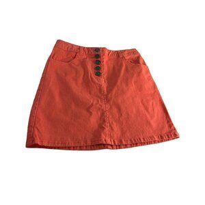 Copper Key Womens Jrs Mini Skirt Orange Size 7